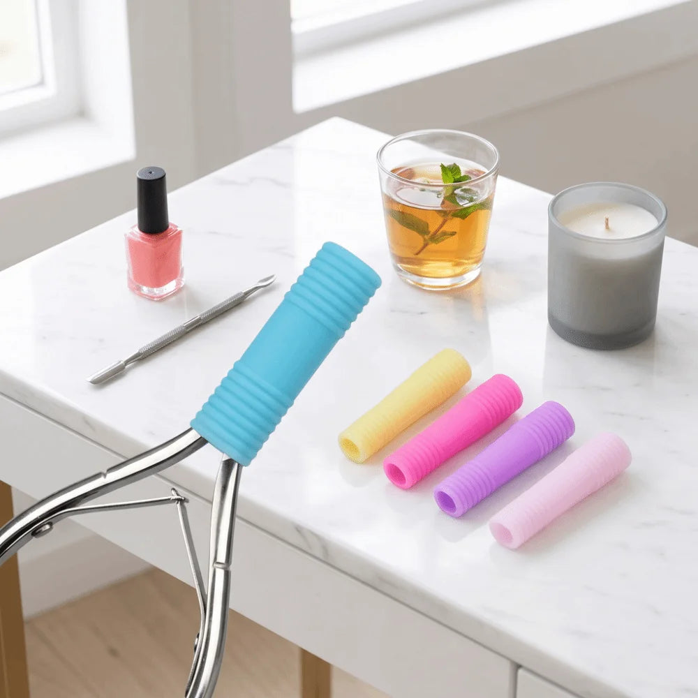 10PCS Silicone Dead Skin Scissors Cover Spiral Tube Cover Protector Nipper Protective Cap Dead Skin Scissors Sleeve Nail Care Zpaxo