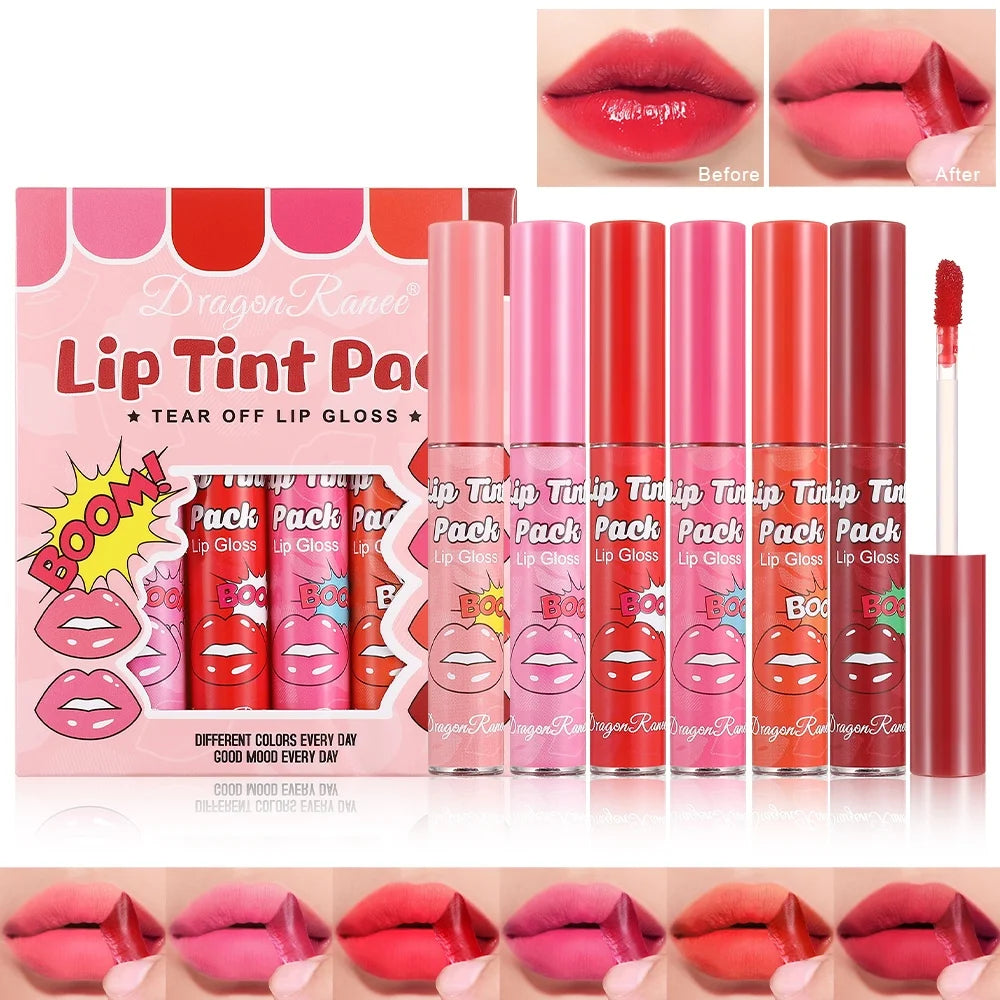 Tear off lipstick lipstick moisturizing and moisturizing lipstick lipstick film Tear off lipstick lipstick waterproof and color fast lipstick lipstick case Zpaxo