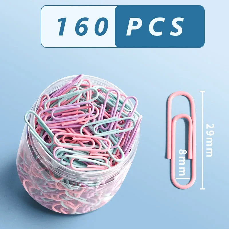 Paper Clips Office Supplies Clip Large File Bookmark Organizer Zpaxo 160 pcs