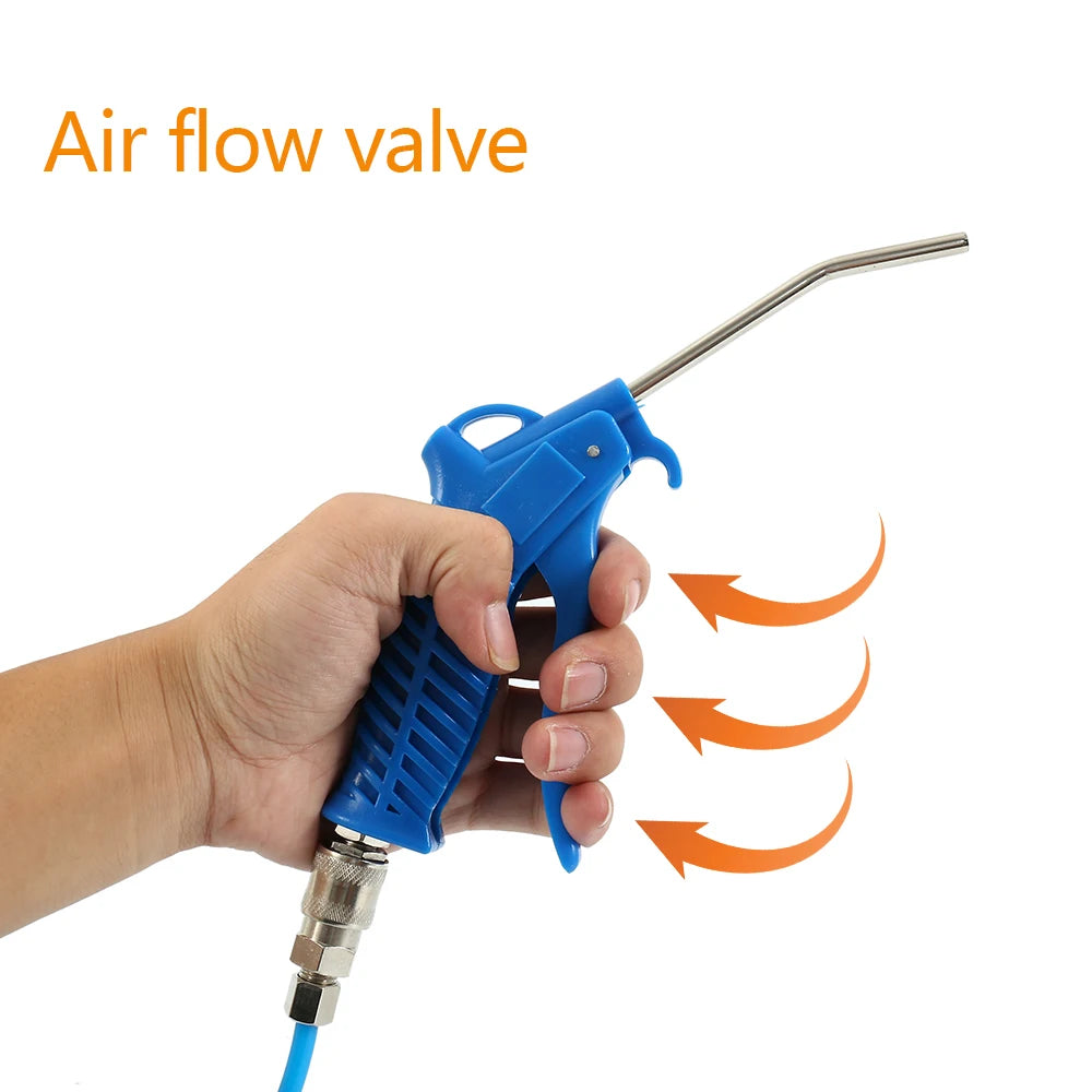 Air Duster Spray Gun Hose Pneumatic Tool Parts Truck Dust Blower Clean Dust Nozzle Blow Spray Tool for Camera/Car Paint Airbrush Zpaxo