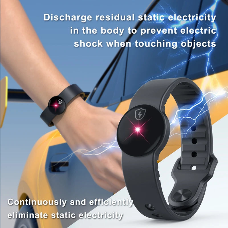 Anti-static Bracelet Wireless Safe Electrostatic Release Device Portable Wristband Static Eliminator Unisex Accessories Zpaxo