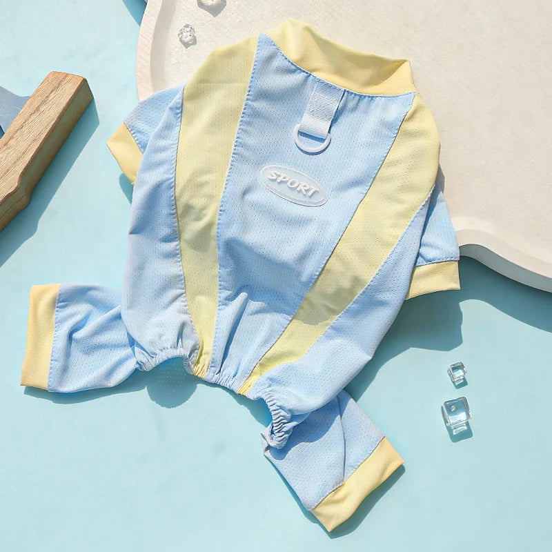 Spring and summer dog supplies cat ice silk cat vest small and medium-sized dog outdoor sunscreen dog clothes pet clothes Zpaxo