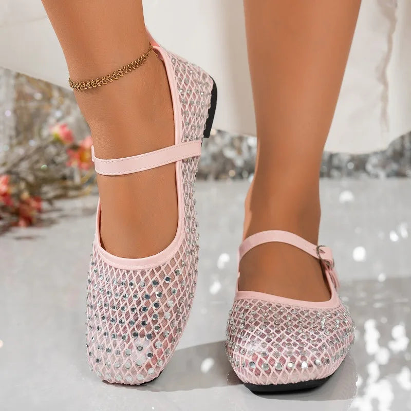 Spring Autumn Women's Square Closed Toe Solid Single Shoes Women Zpaxo
