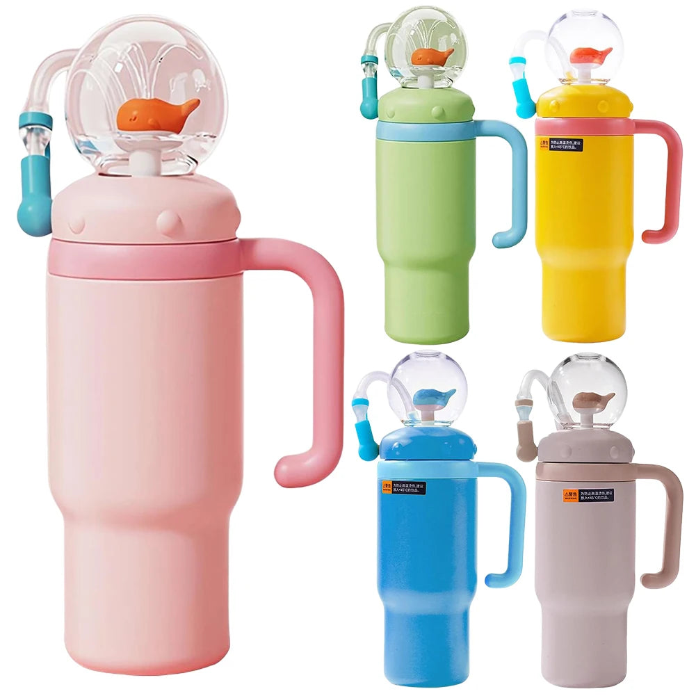 24oz Stainless Steel Whale Water Cups for Kids Teens and Adults Zpaxo