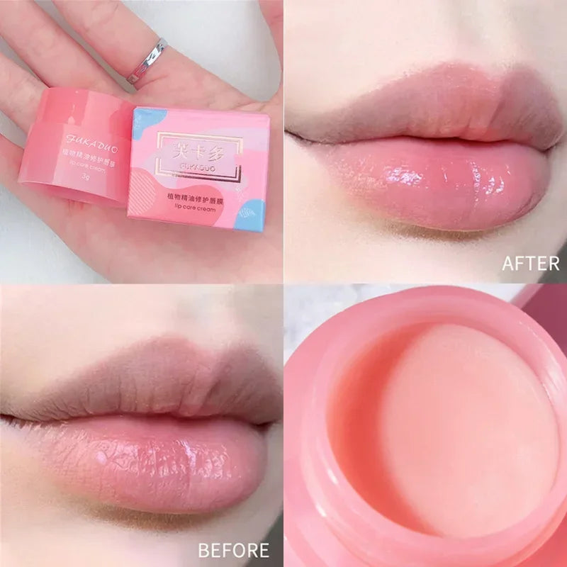 Korea lips care lip sleep mask night sleep hydrated maintenance lip balm pink lips whitening cream nourish protect cherry 3g Zpaxo