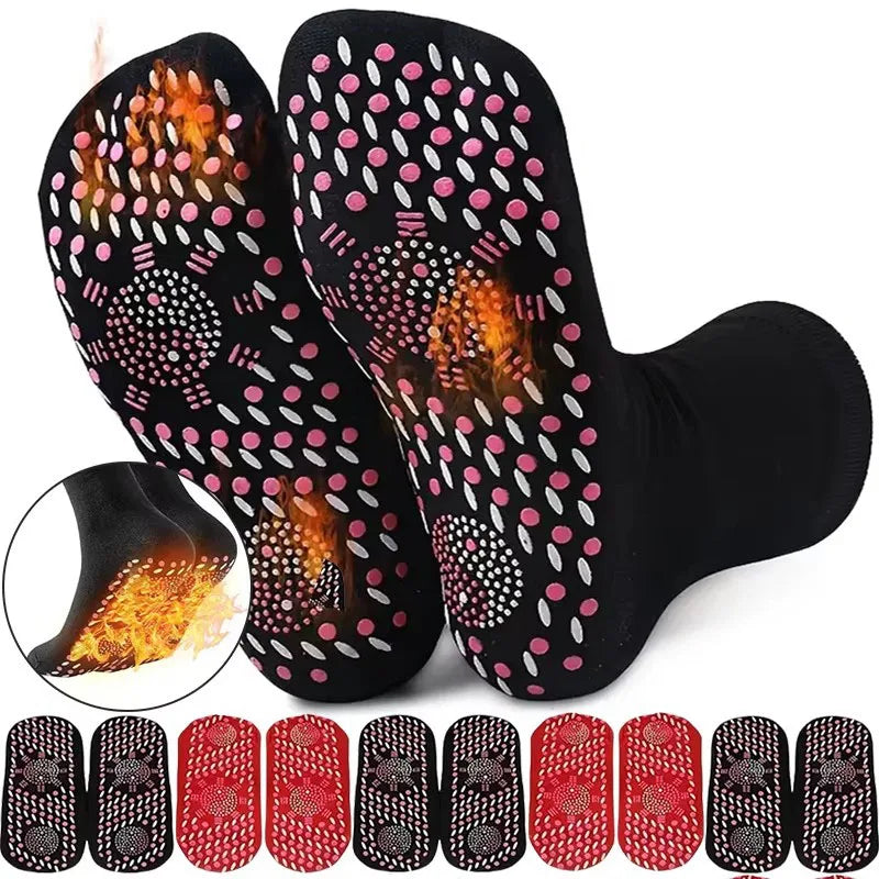 Self-Heating Tourmaline Thermal Socks – Men & Women