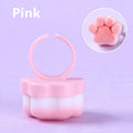 New Cat's Paw Manicure Dust Clean Brush Finger Ring Duster Blush Powder Brushes Soft Hair Nail Polish Powder Dusting Tools Zpaxo Pink