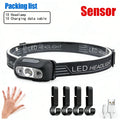 Mini LED Headlamp – Motion Sensor, USB Rechargeable, Waterproof