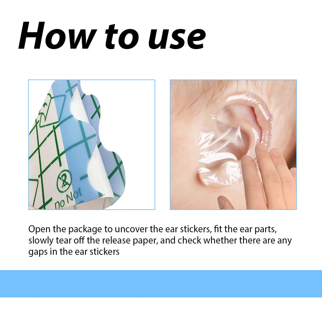 Baby Waterproof Ear Plugs Baby Swimming, Bathing, and Hair Washing Ear Protection Stickers Zpaxo