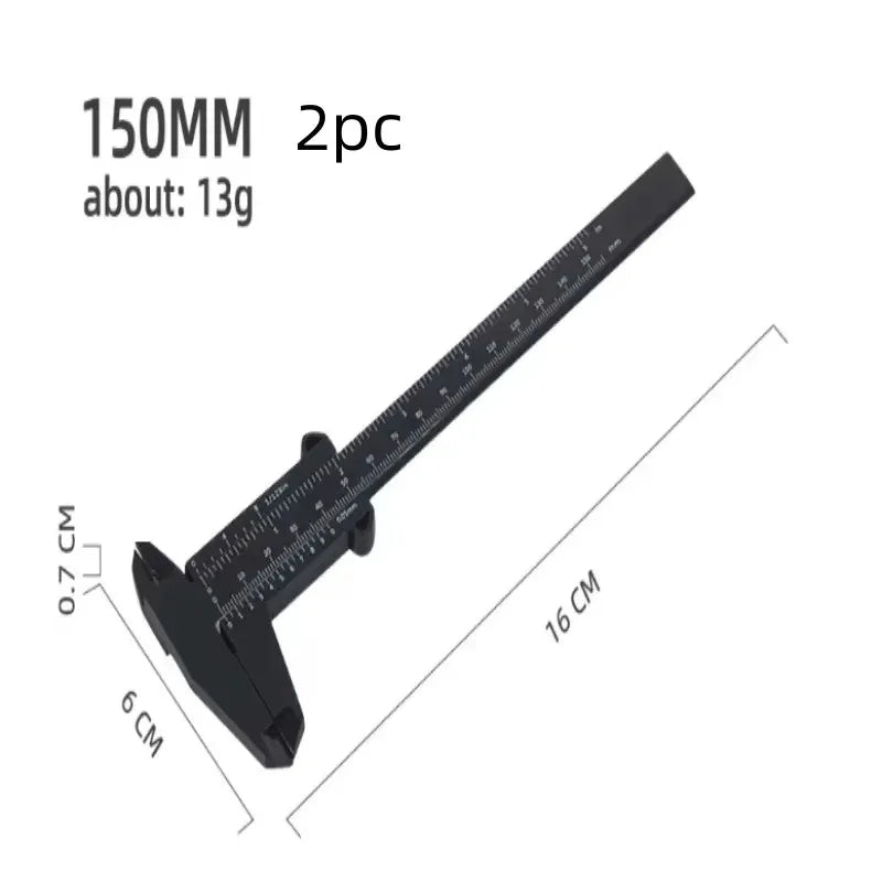 Plastic Vernier Caliper 0-150mm – Student Measurement Tool Vernier Caliper Zpaxo