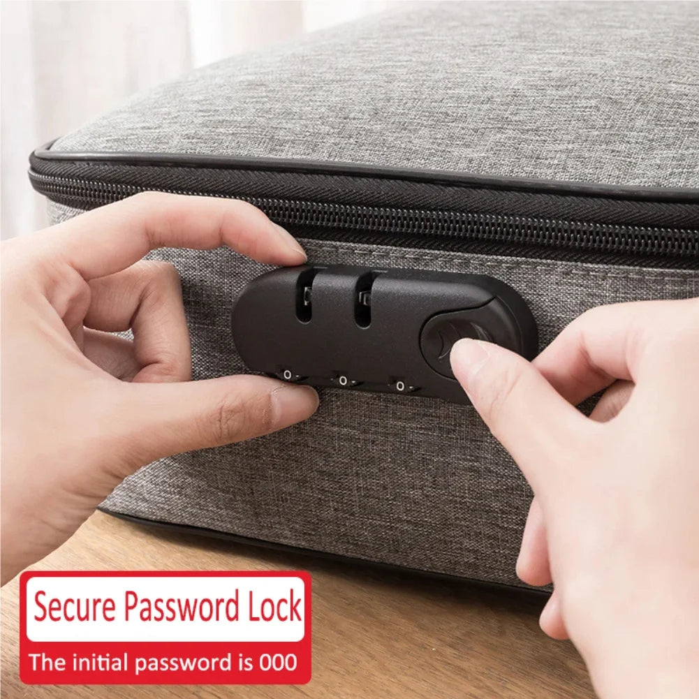 Home Document Storage Bag Large Capacity Household Certificate Passport Card Bag Folder Archive Organizing Storage Bag Zpaxo