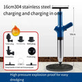 Toilet Unclogger Can Instantly Clear The Sewer Block The Toilet And Create A Universal Kitchen Floors Drain With Air Pressure Zpaxo Blue