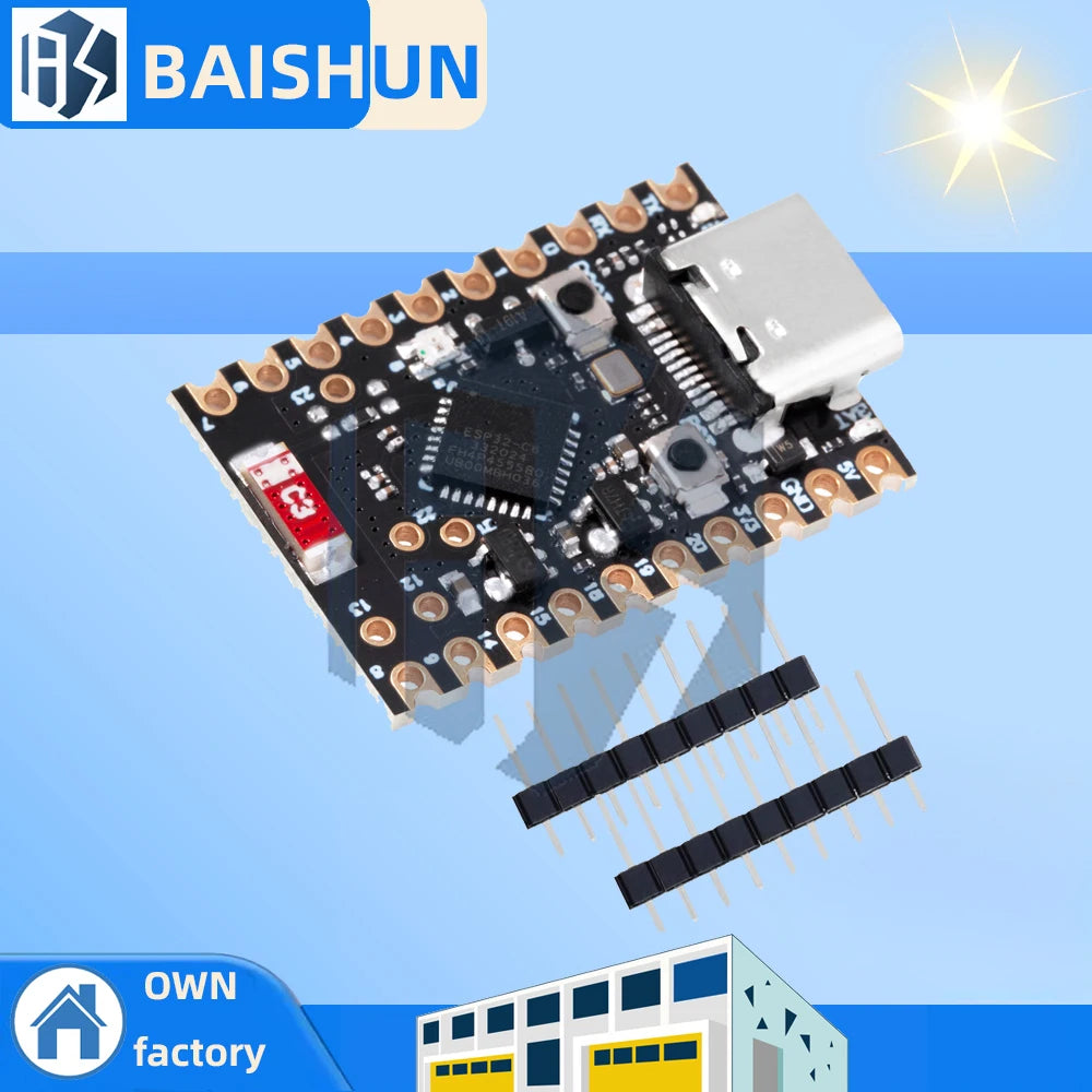 ESP32-C6 SuperMini Development Board Microcontroller Programming Learning Controller Core Board Zpaxo 10pcs