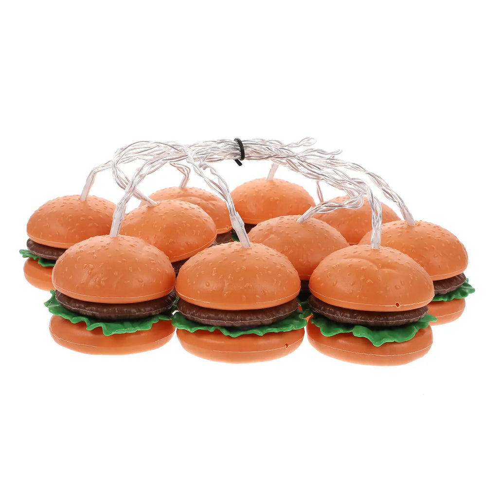 Creative LED Hamburger Shaped String Light Brightness Low Power