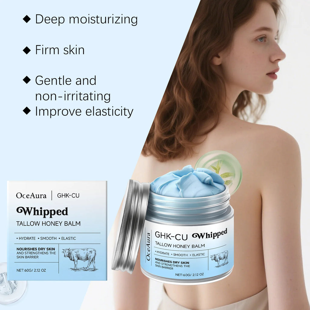 Beef Tallow Honey Moisturizing Cream Daily Nourishing, Hydrating, Smooth, Non-Greasy Body Skincare Cream Zpaxo
