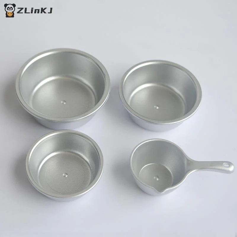 ▶1 Set 1/6 1/12 Dollhouse Miniature Simulation Plastic Basin Water Scoop Model Doll House Kitchen Accessories Toy Zpaxo