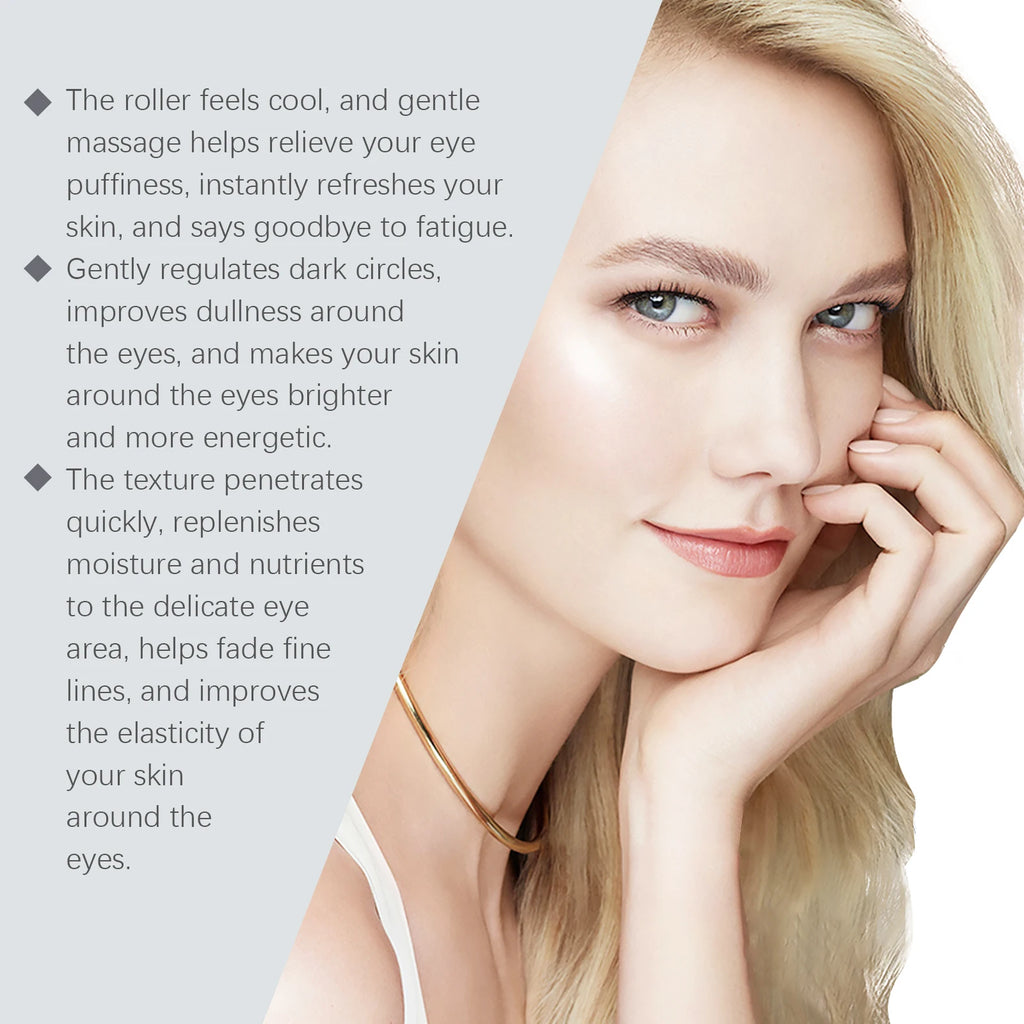 Coffee Eye Roll-On Serum - 10ml Depuff & Reduce Puffiness, Brighten & Nourish, Cooling Massage For Under-Eye Care Zpaxo