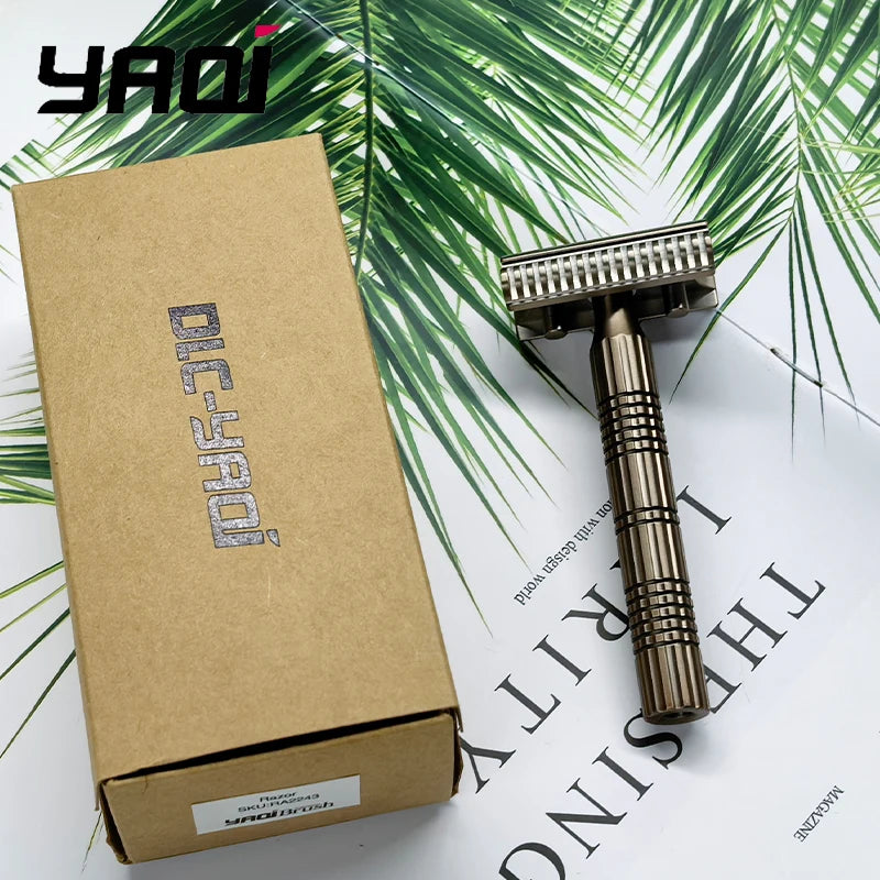 YAQI Vintage Bohemia 316 SS Adjustable Men's Safety Razor Adjustable Safety Razor Zpaxo