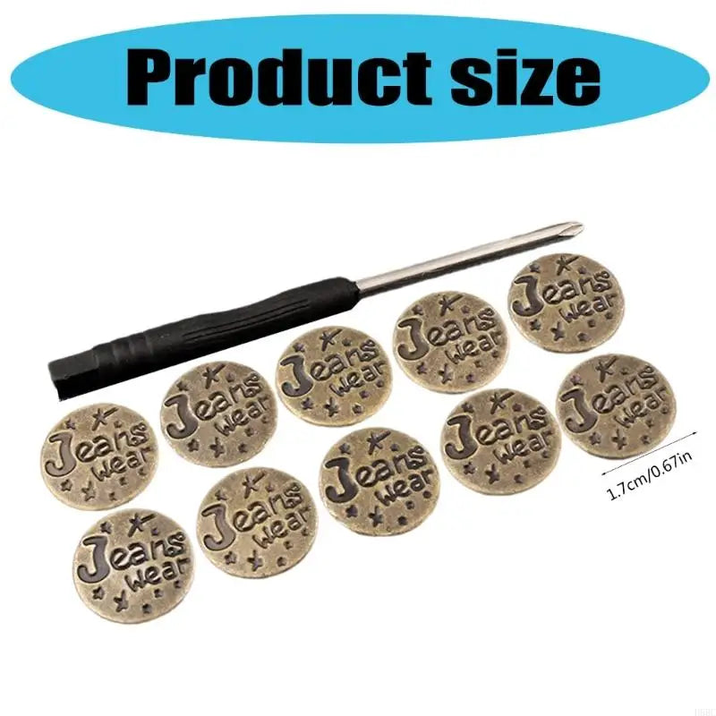 Waistband Button Jeans Buttons Trousers Replacement DIY