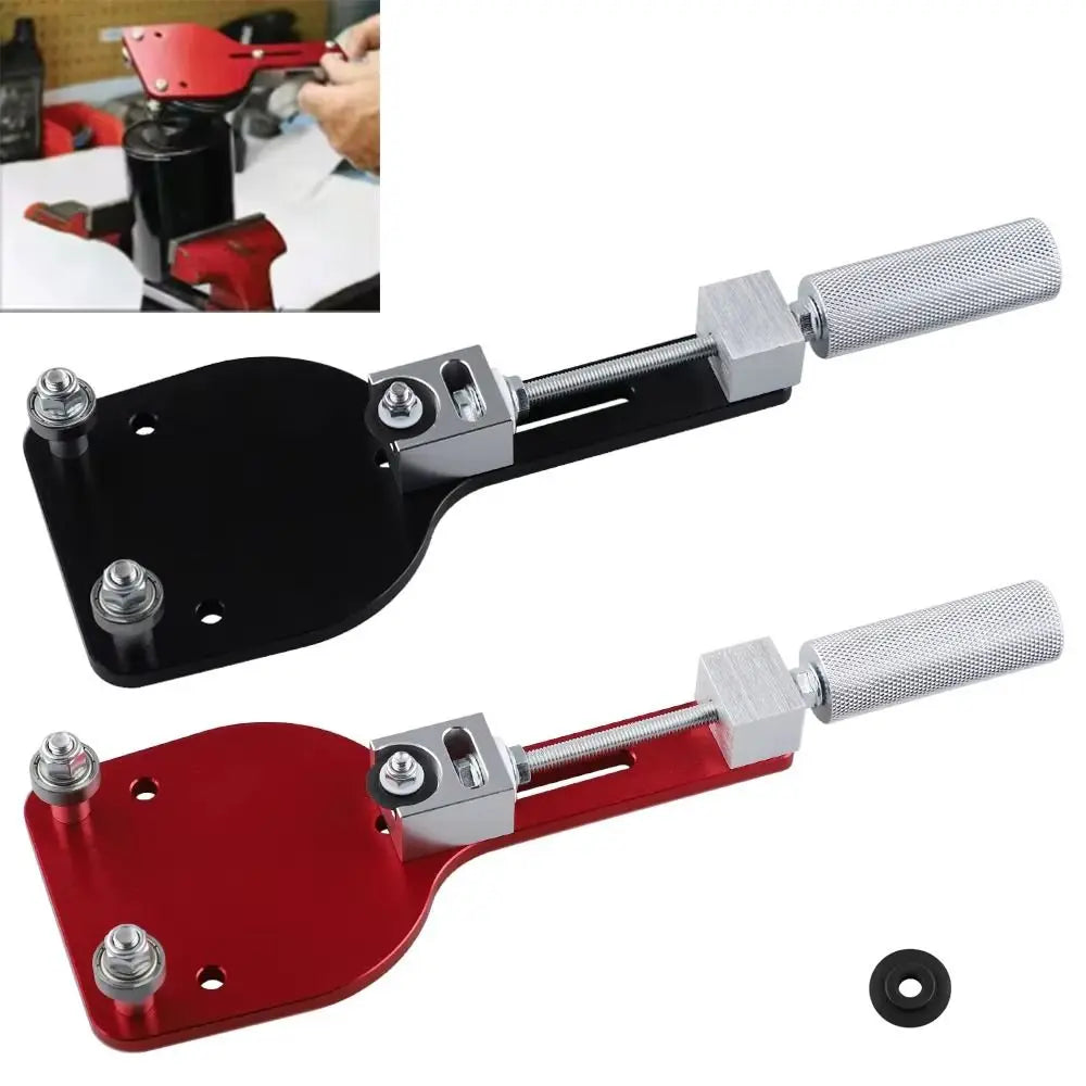 Aluminum Alloy Oil Filter Cutter Adjustable Design Vise Jaw Plate Inspection Tool Oil Filter Heavy Duty Universal Cutting Tool Zpaxo