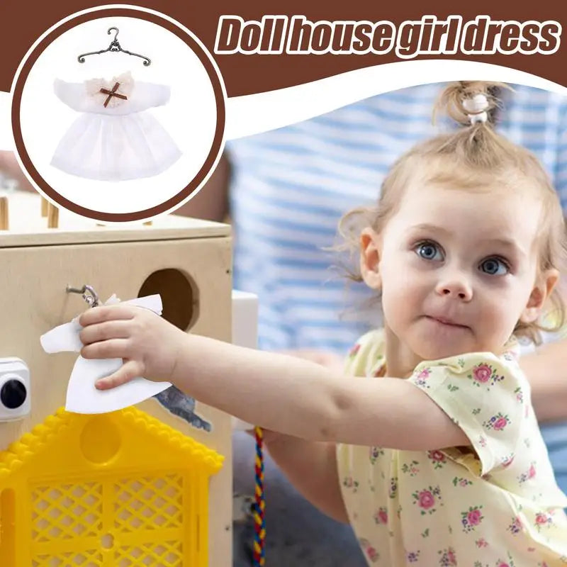 Clothes For Dolls Cartoon Doll Clothes Miniature House Dress Outfit Small Cartoon Plush Toy Clothing For Kids Boys Girls Zpaxo
