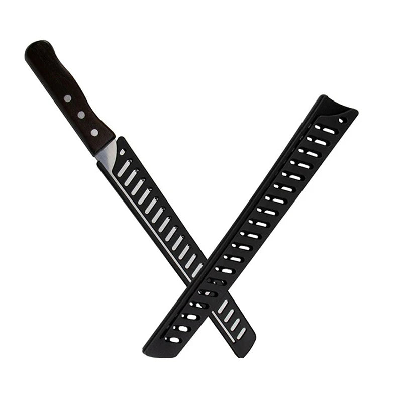 Black Plastic Kitchen Knife Blade Protector Cover 10 Inches Sleeve