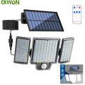 Solar Wall LED Lamps Home Bright Garden Light Outdoor Lighting Zpaxo 144LED