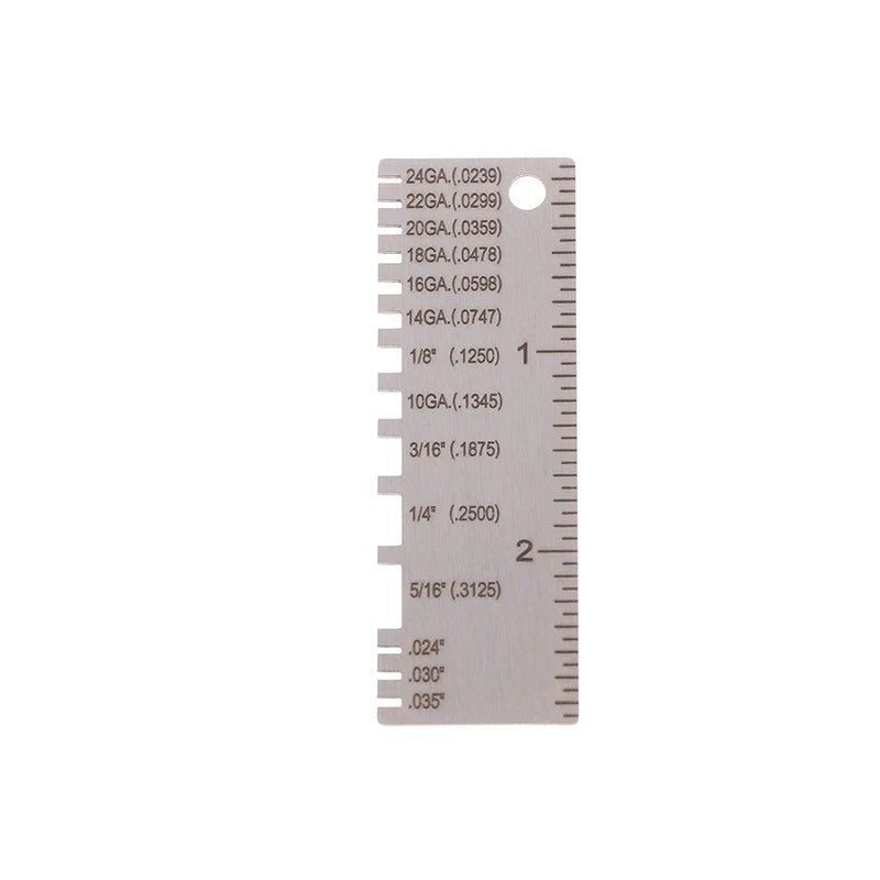 0-36 Round AWG SWG Wire Gauge Thickness Ruler Diameter Stainless Zpaxo B