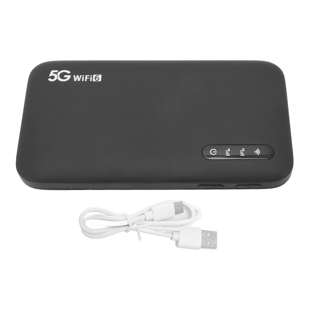 Wifi 6 Mobile Hotspot Speed Support 16 Devices 6100mAh Portable
