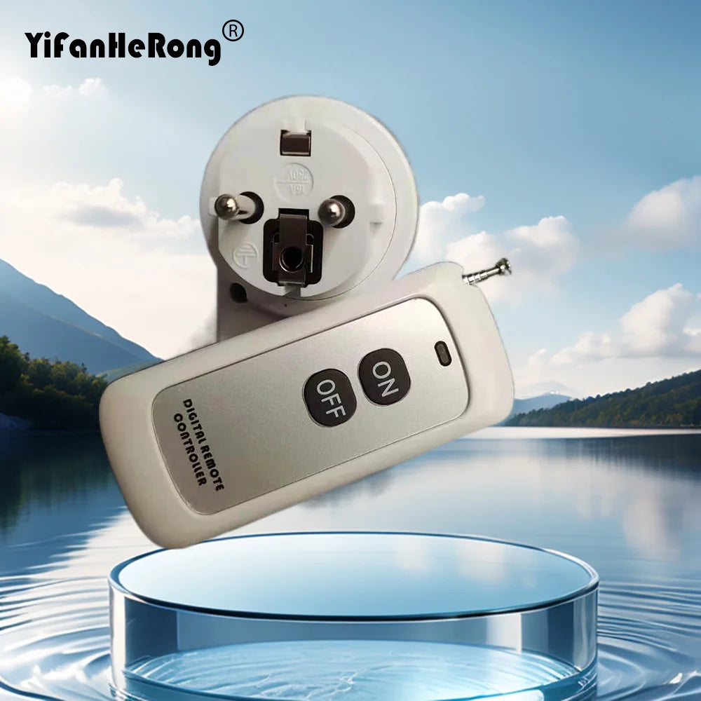 Remote Control Wireless 433MHz Switch Electric Socket EU 220V Remote Control Plug Learning Code Controller Zpaxo