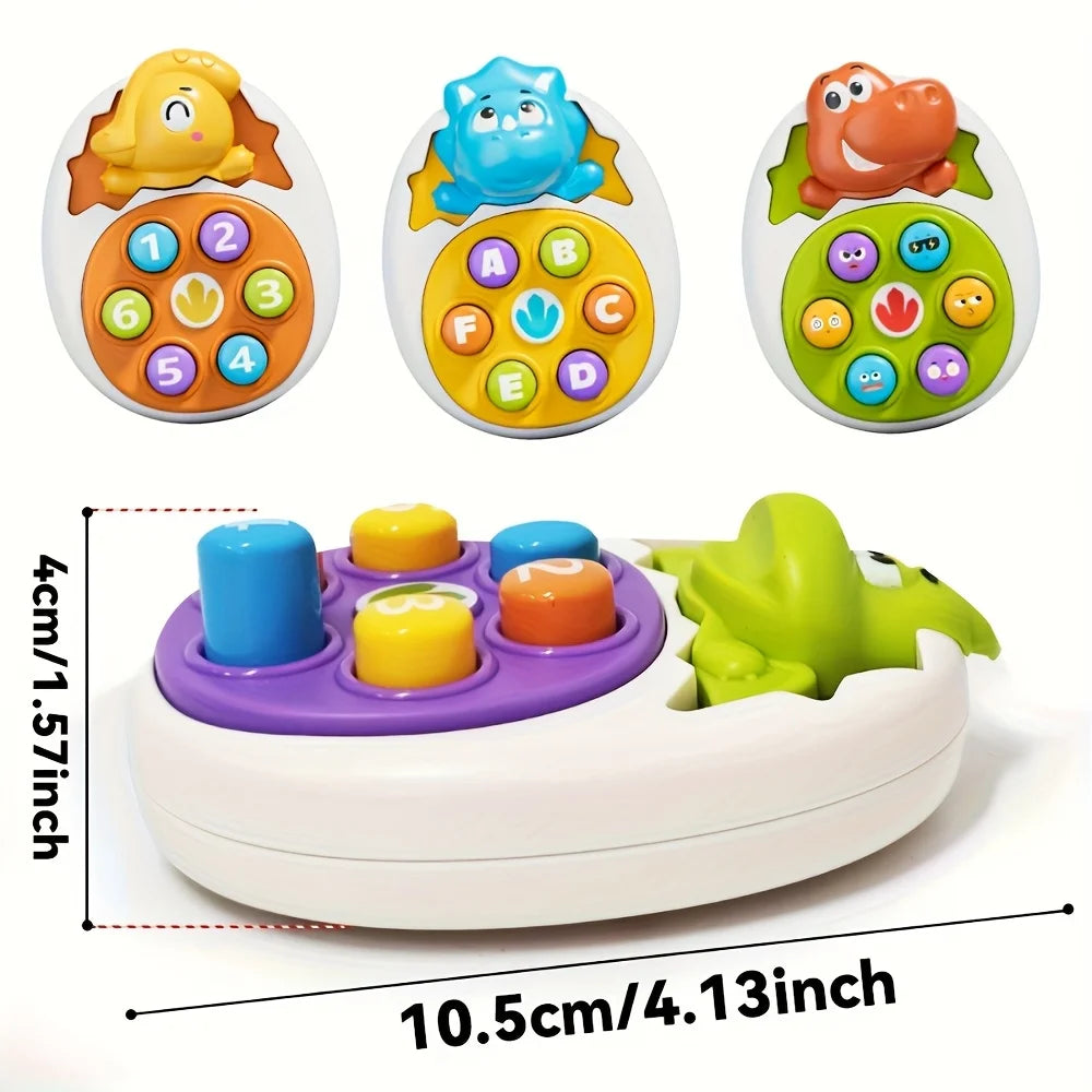Dinosaur Press Tap Enlightenment Toy Interactive Learning Vibrant