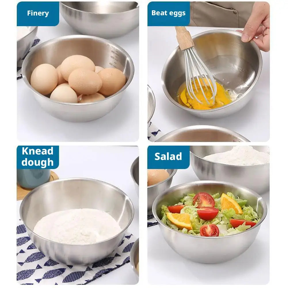 17cm Stainless Steel Mixing Bowl – Salad, Noodles & Prep Stainless Steel Bowl Zpaxo