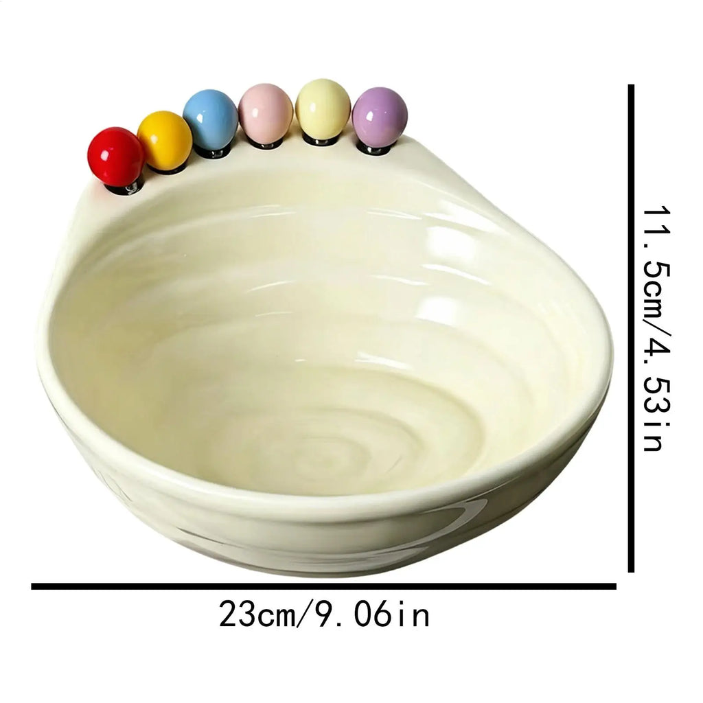Salad Bowl Food Serving Dish Forks Yogurt Utensils Snack Fruit
