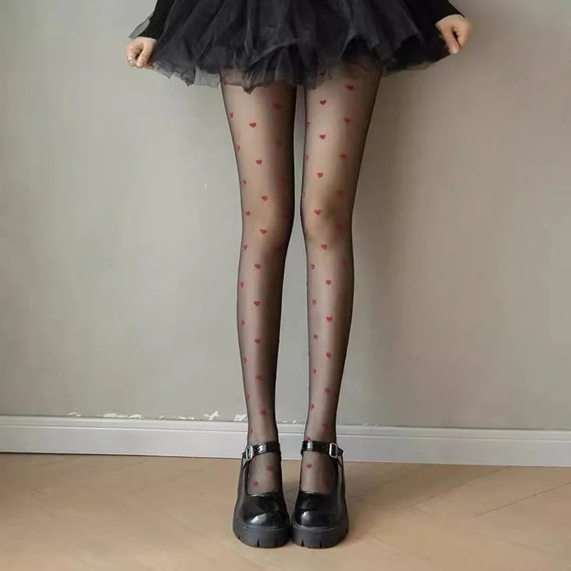 1 Pair Sexy Women Pantyhose Tights Seamless Lace Mesh Fishnet Summer