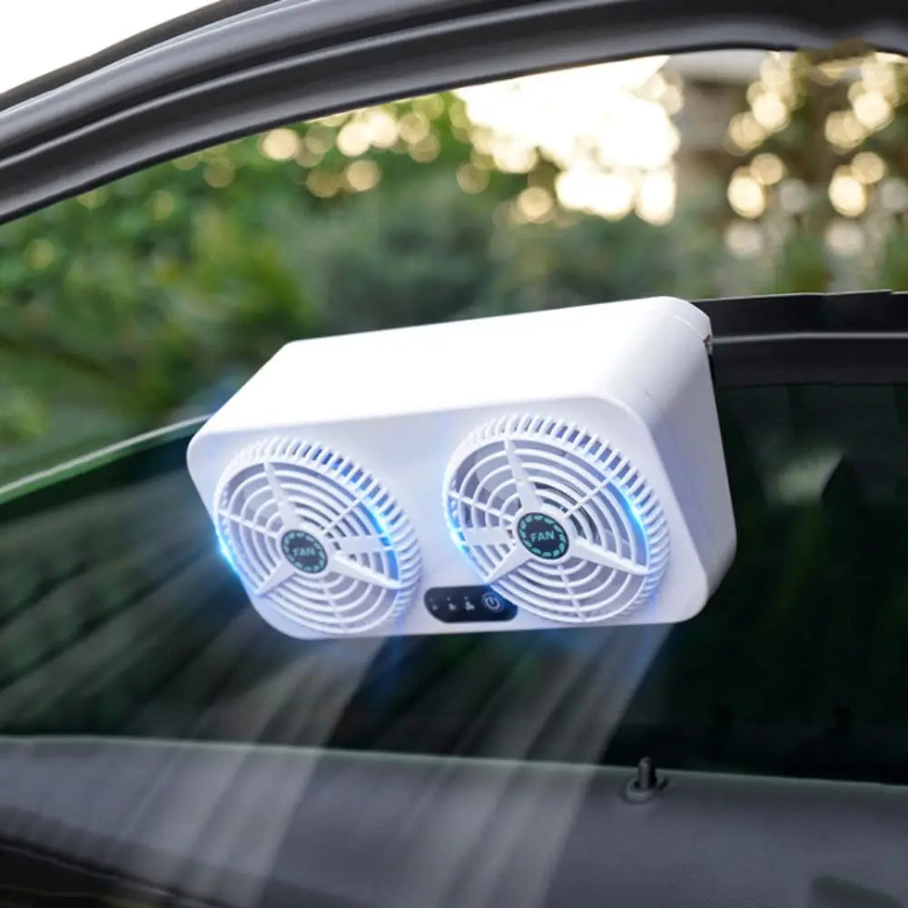 USB Powered Car Cooling Fan 5W Power Energy Saving Exhaust Front Rear Zpaxo