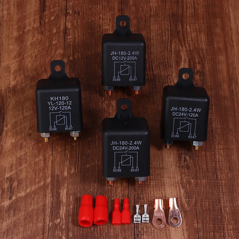Dual Battery Isolator Relay 4-Pin 120A 200A 12V 24V Switch