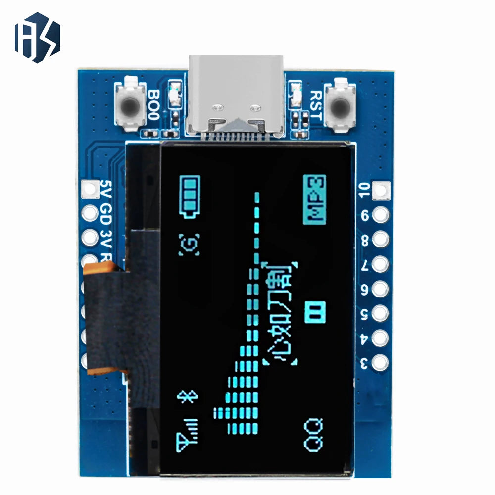 type-c ESP32-C3 MINI Development Board2.4G WiFi + BT4.0 with 0.96/1.3 inch OLED – 4MB Flash, Ceramic Antenna Zpaxo