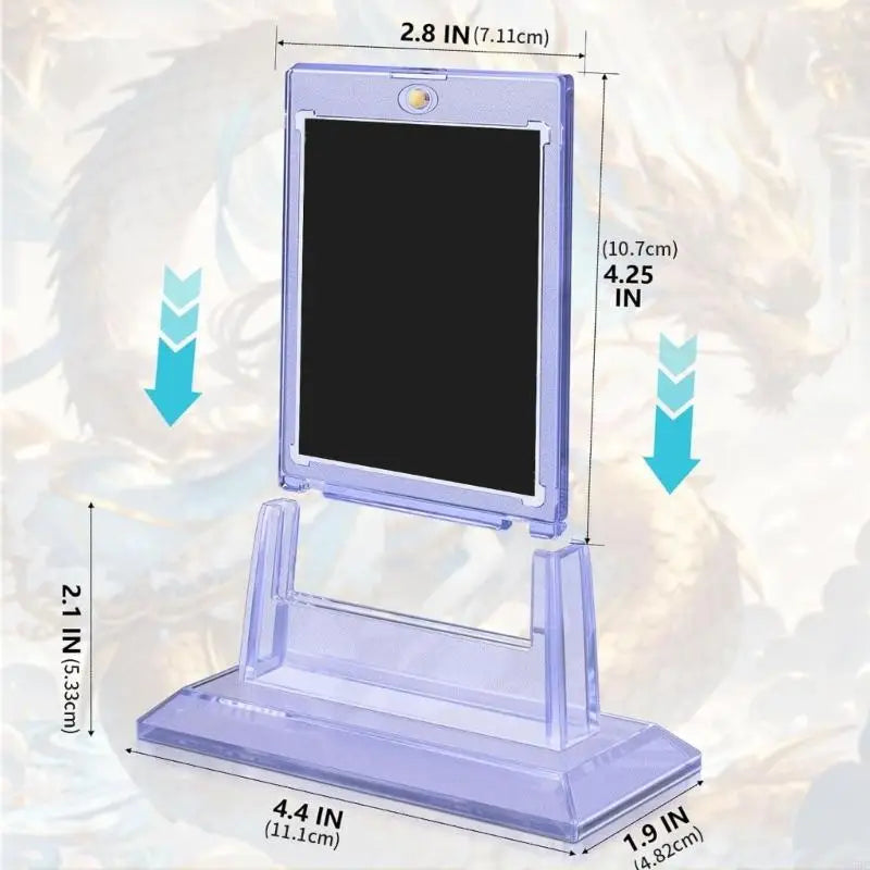 Durable Plastic Card Case Stand Protect Exhibition Favorite Cards