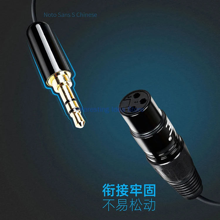 Ickb L9 Balance Cable So8 Sound Card 48V Capacitor Microphone Microphone Connection Cable Single Cannon Female Turn 3.5mm Zpaxo