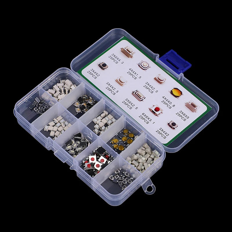 Car Key Micro Switch Buttons – 10 Types, 100 or 250 Pack