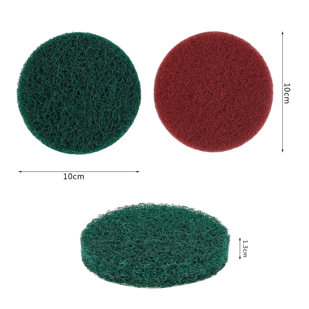 Power Scrubber Scouring Pad Rotary Tool Fitting Electric Soft Drill Pad Tubs Glass Stone Tile Cleaning Kit for Polishing Machine Zpaxo