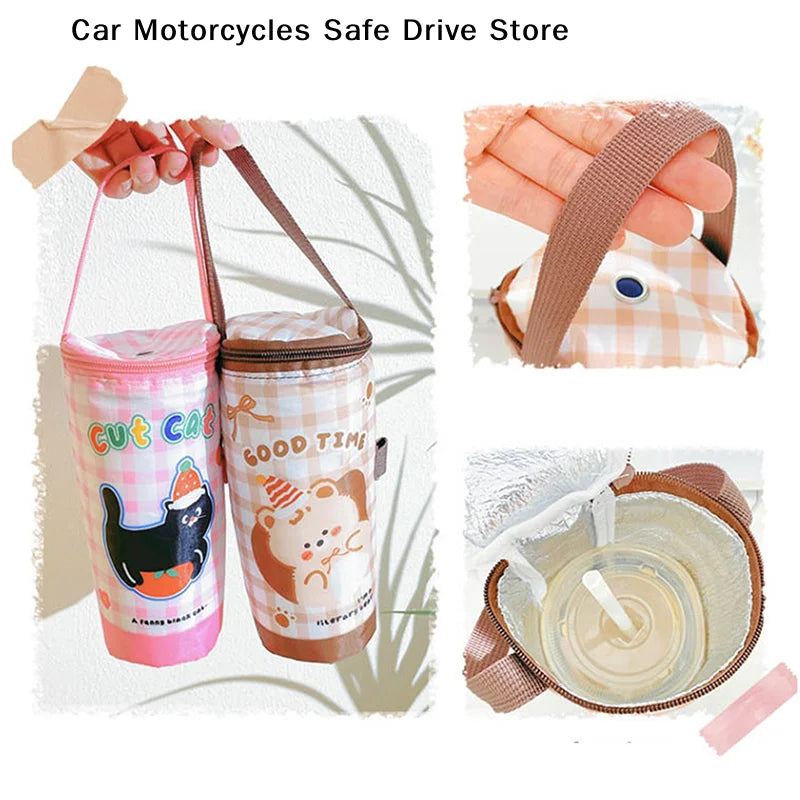 CMNew Milk Tea Tote Bag Heat Preservation Eco-friendly Handbag