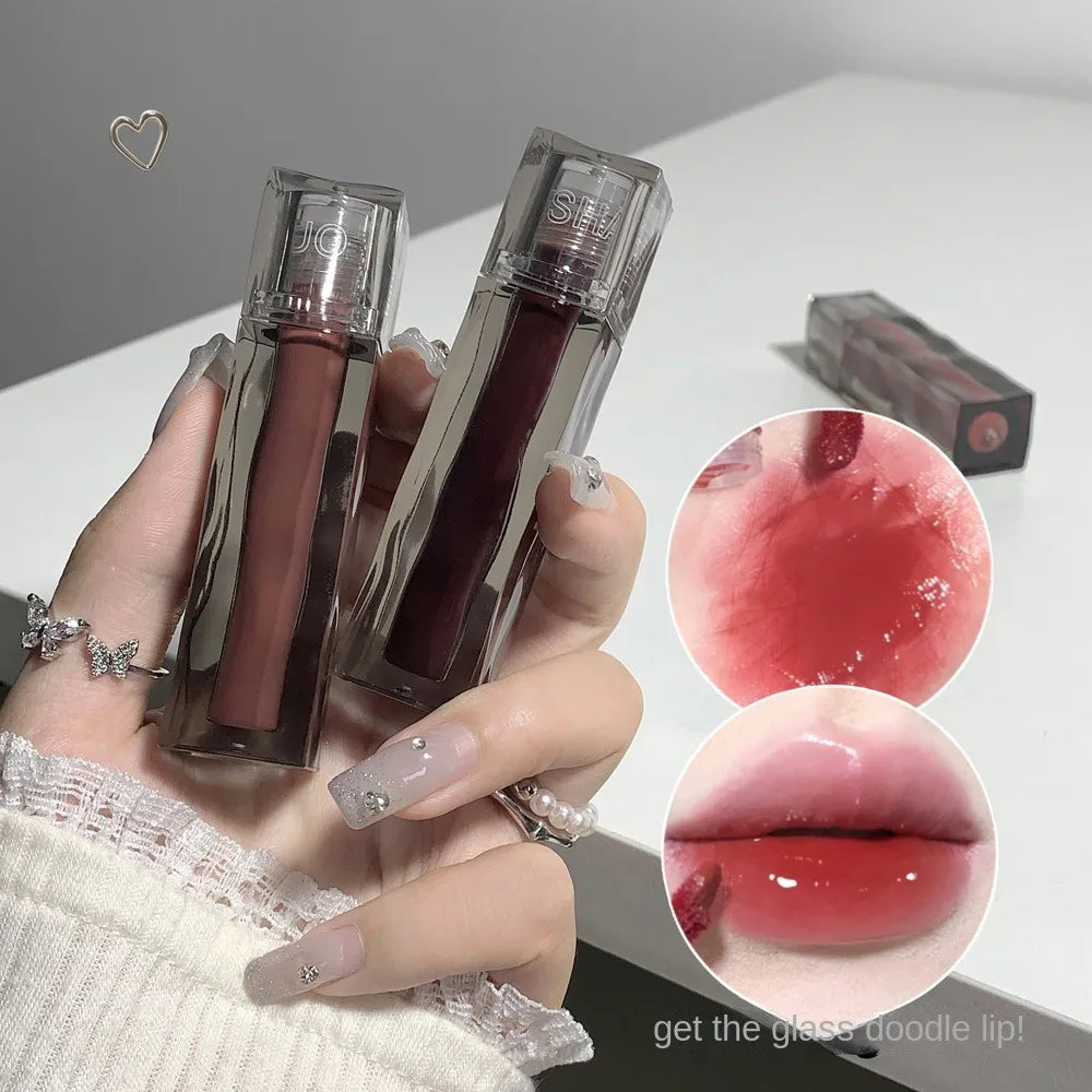 Sexy Red Lip Tint 6 Color Dyeing Lip Gloss Water Crystal Long Lasting Lip Stick Waterproof Moisturizer Liquid Lipstick Makeup Zpaxo