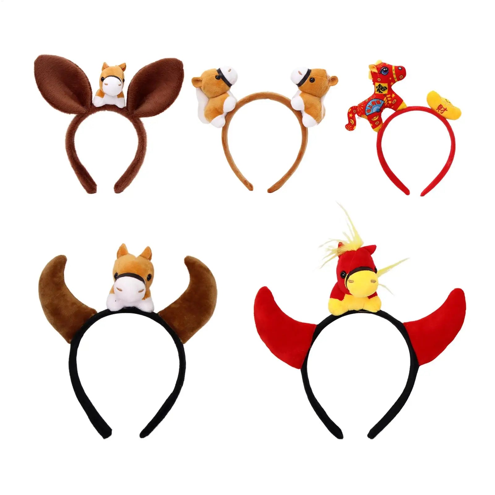Cute Horse Headband Hair Hoop Carnival Costume Party Dress Up