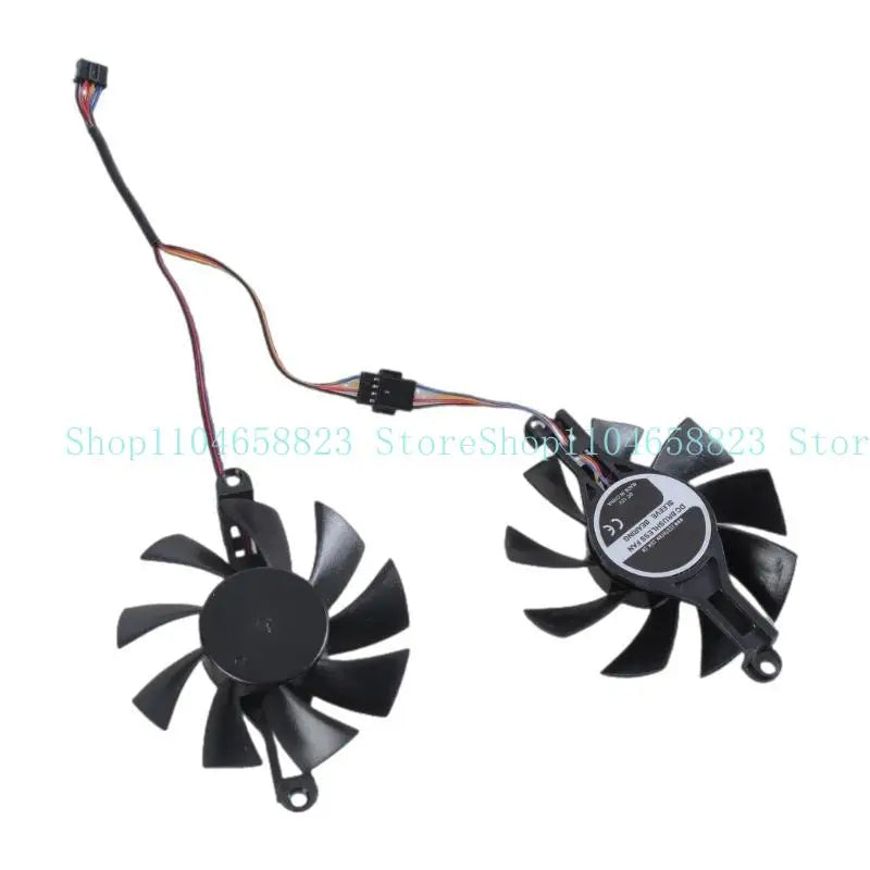 652F Graphics Card 80mm 4Pin Coolers Fan Replacement Accessories Graphics Card Coolin Zpaxo