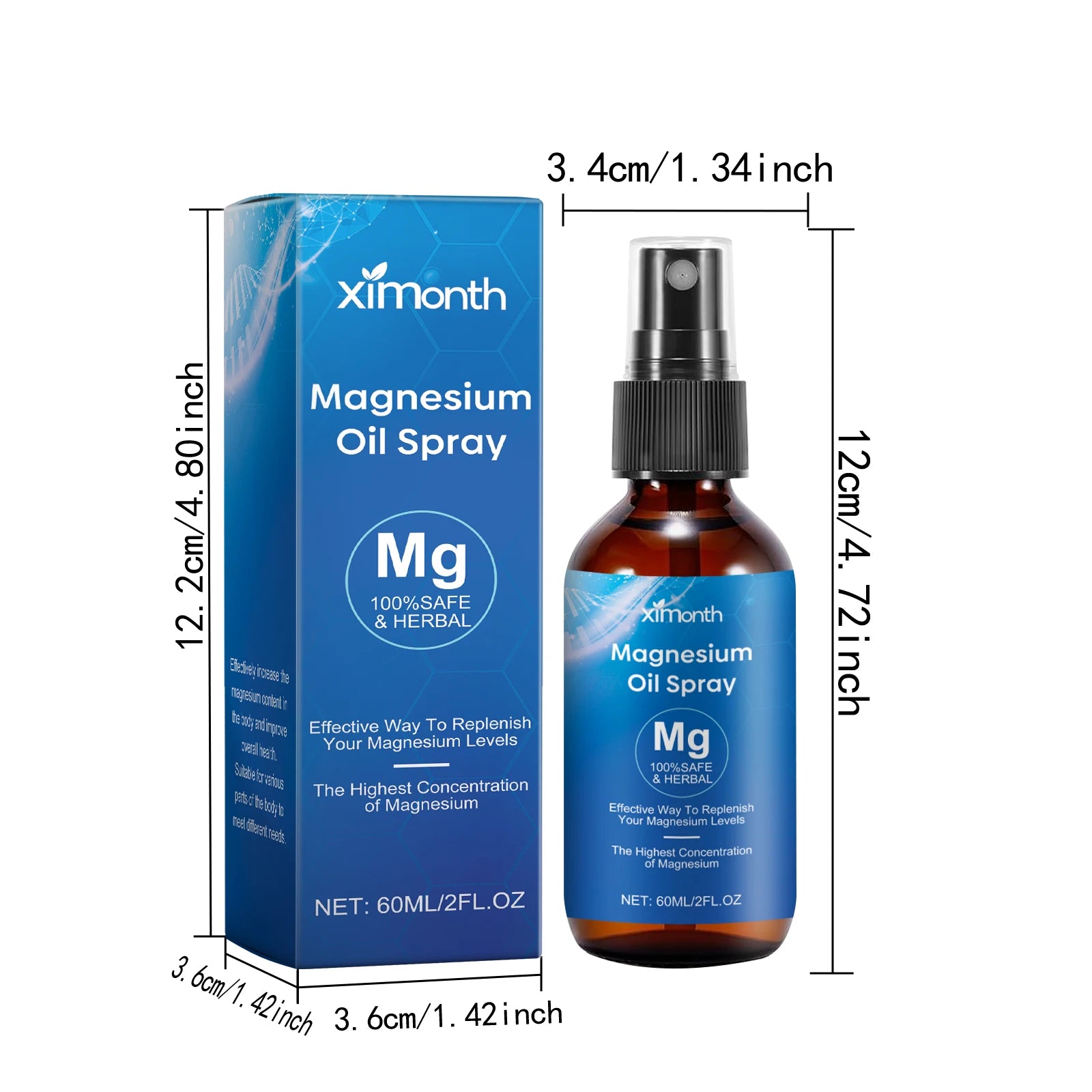 Magnesium Oil Spray – Muscle Pain Relief, Sleep & Skin Care Magnesium Body Spray Zpaxo