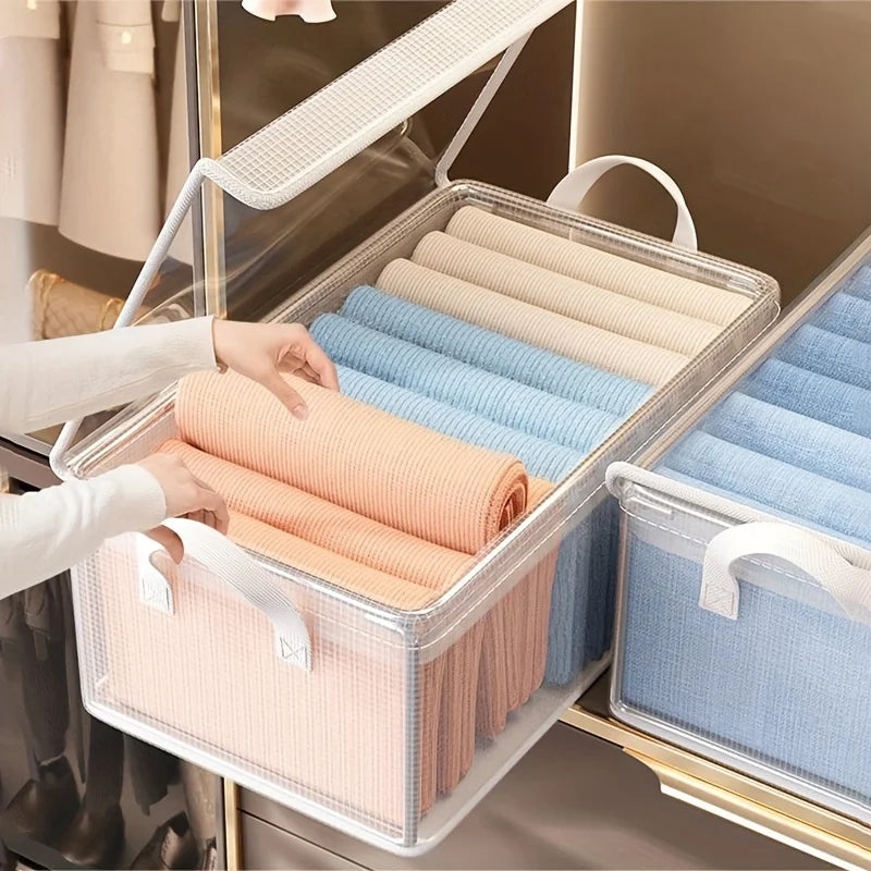 Jumbo PVC Storage Box Lid-extra Large Foldable&dustproof Organizer