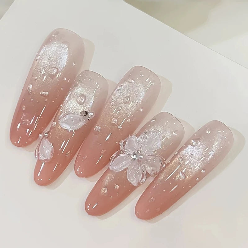 New Clear Top Water Drops Non Wipe Gel Nail Polish Clear Versatile 3D Water Droplet Effect UV LED High Shine Glossy Nail Gel Zpaxo