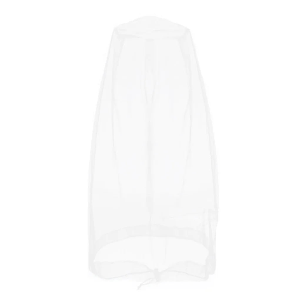 Breathable Mesh Mosquito Head Nets Lightweight Hat Net Cover Outdoor Zpaxo White 46x46cm