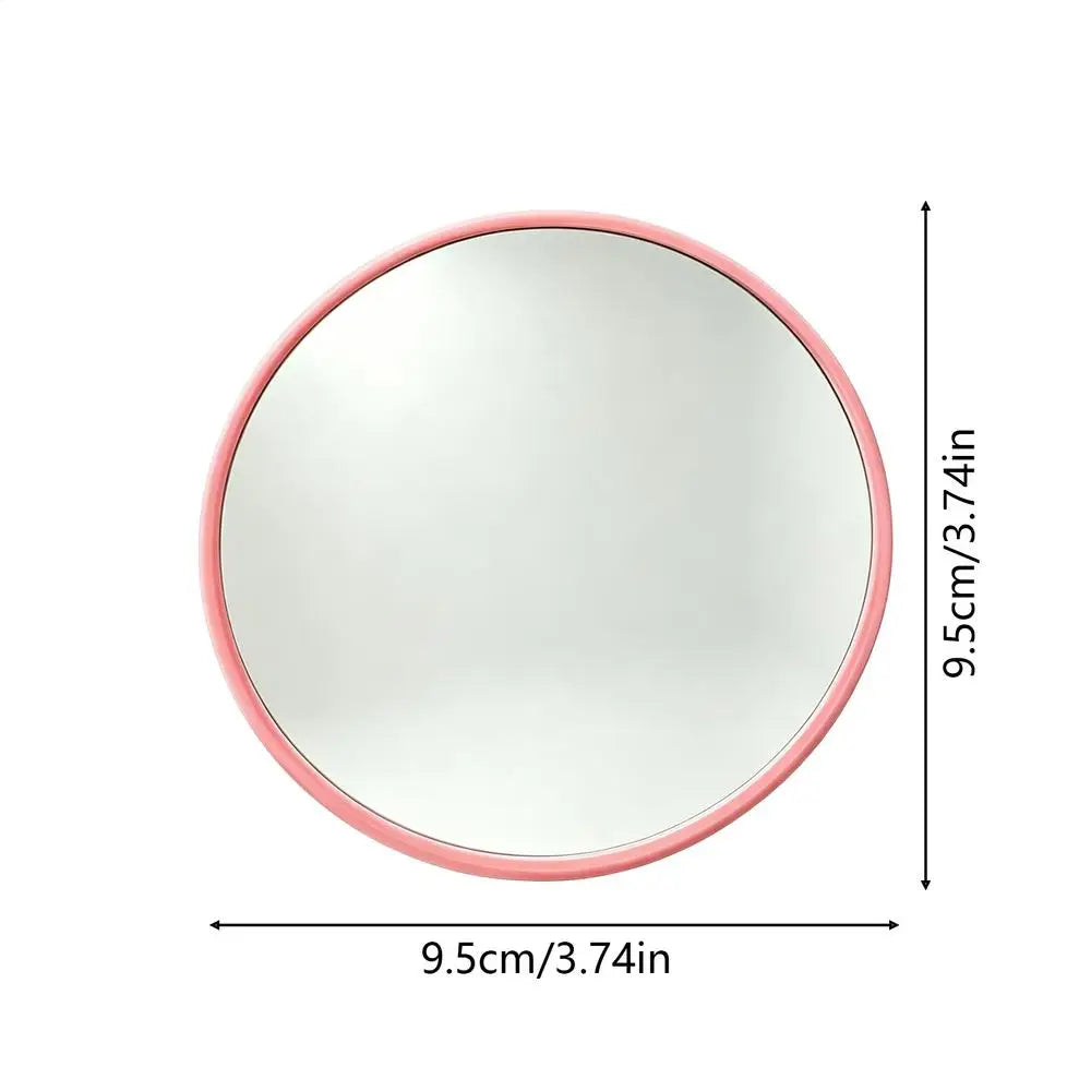 Mini Convex Travel Mirror – Wide-Angle Selfie Viewfinder 9.5cm Convex Travel Mirror Zpaxo Pinks 9.5cm